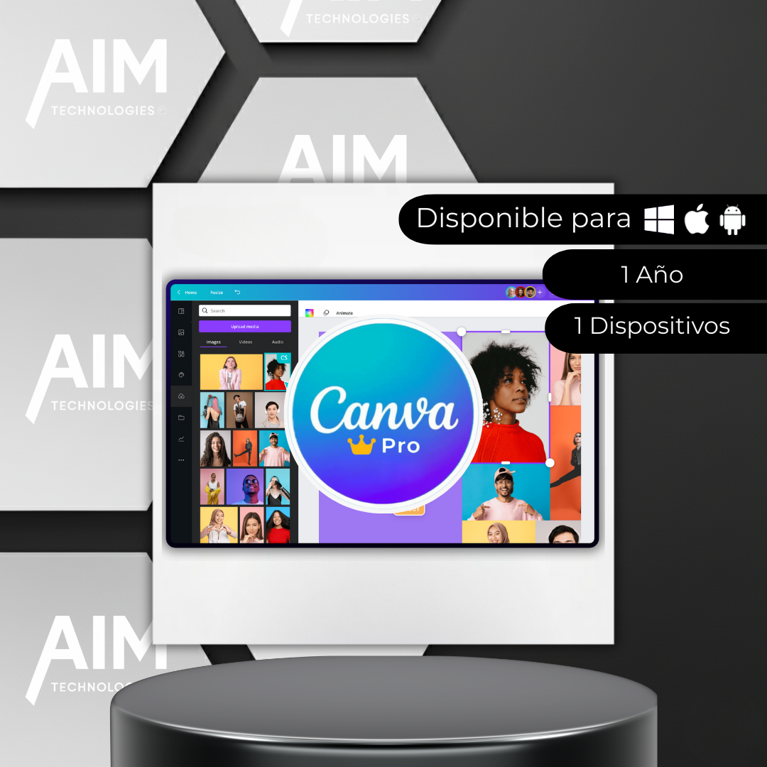 Canva Pro 1 año plantillas y recursos premium