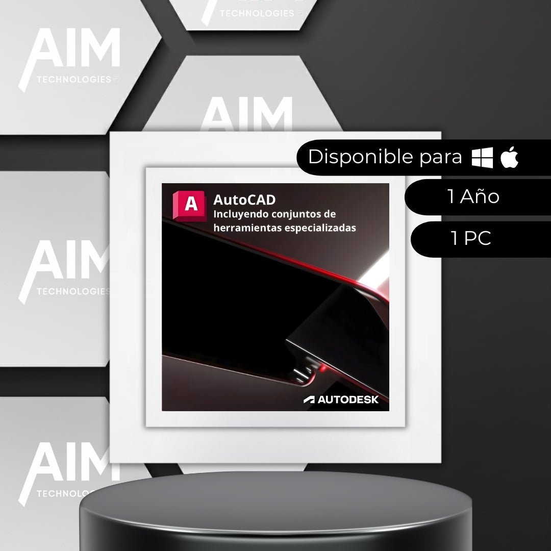 AutoCAD "incluye conjuntos de herramientas especializadas – Suscripción 1 año"