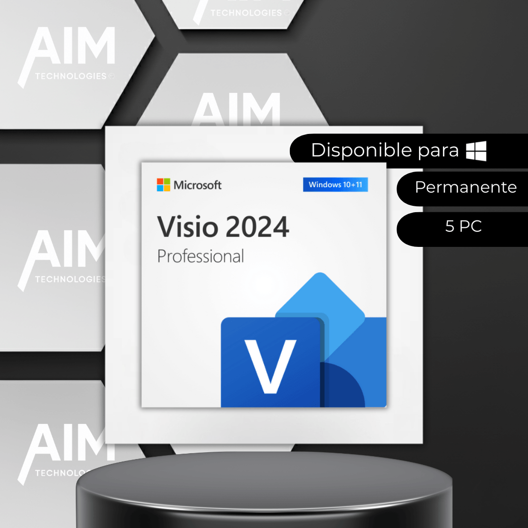 Visio 2024 Pro licencia permanente software diagramas profesionales