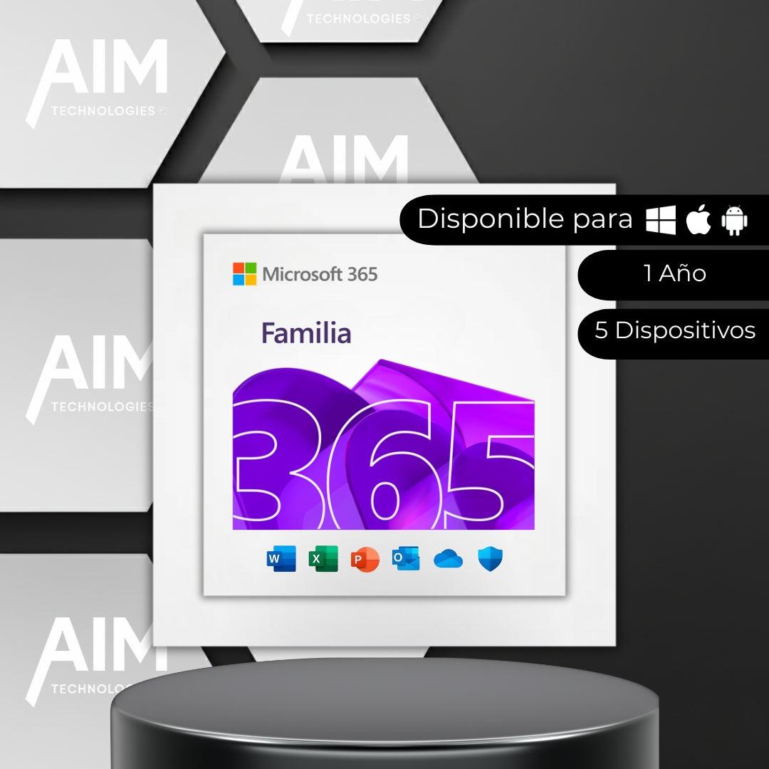 Microsoft 365 Family Subscription 1 Year 1 PC/User