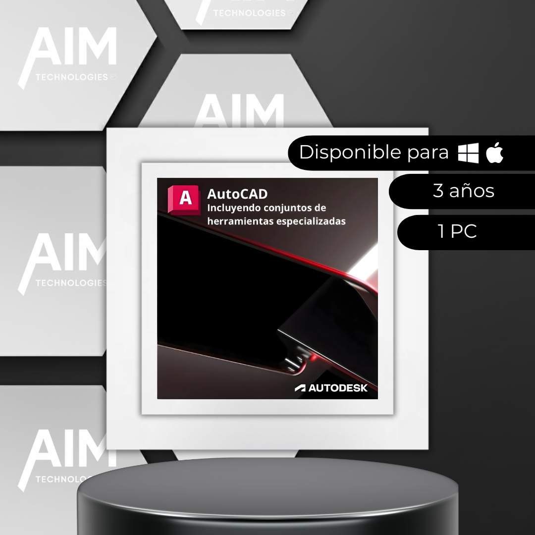 AutoCAD "incluye conjuntos de herramientas especializadas - Suscripción 3 años"
